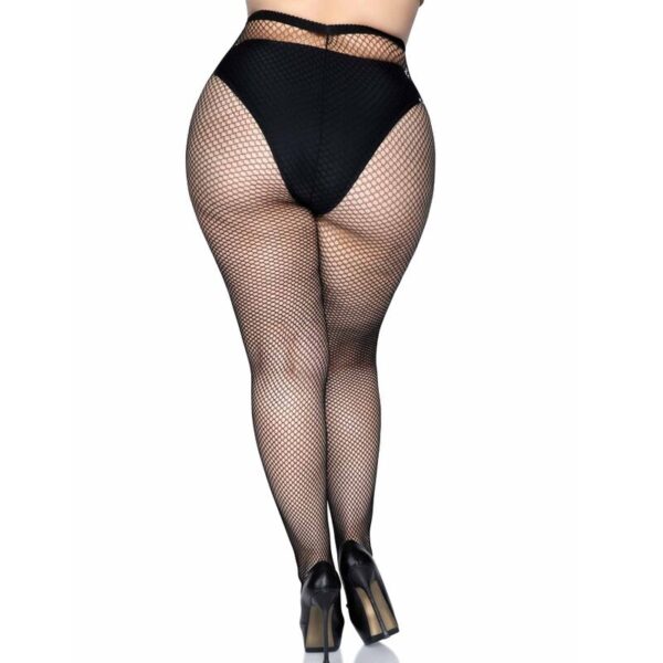 LEG AVENUE FISHNET PANTYHOSE PLUS SIZE - Image 4