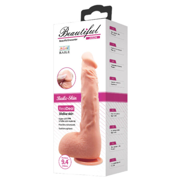 JASON REALISTIC DILDO FLESH 24 CM - Image 4