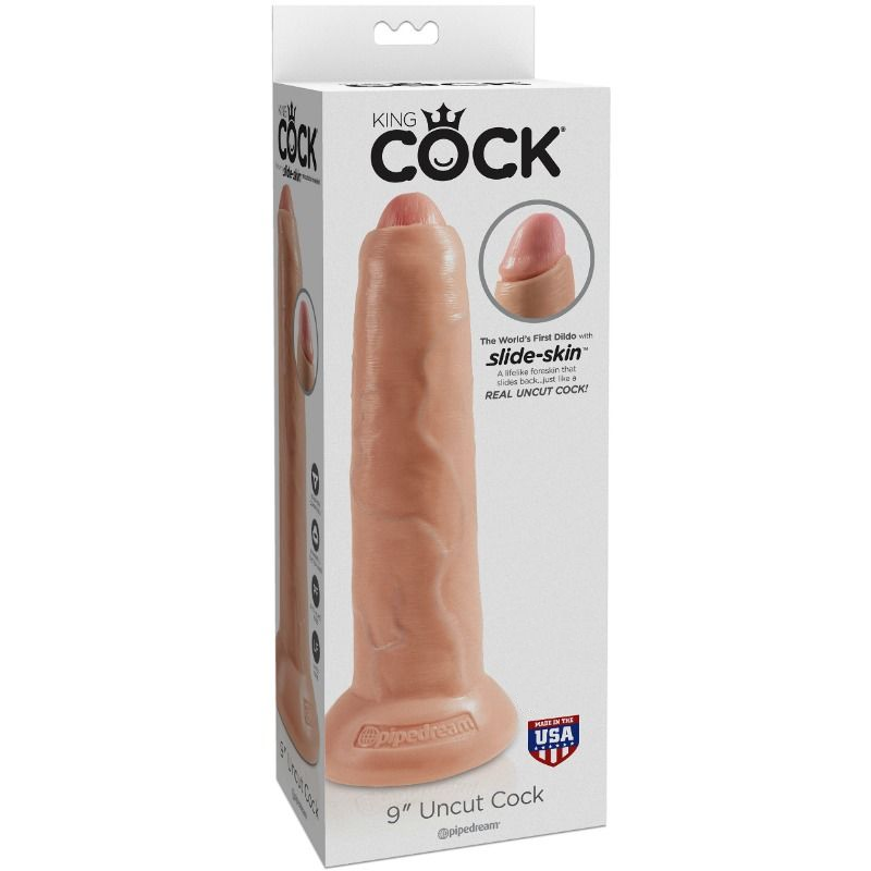 KING COCK REALISTIC DILDO UNCUT FLESH 23 CM - Image 6
