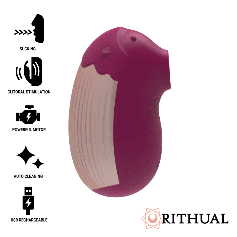 RITHUAL' SHUSHU' NEW GENERATION CLITORAL SUCKER AQUA CERISE