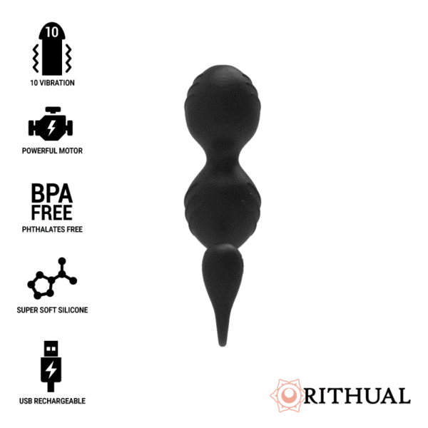 RITHUAL NISHA RECHARGEABLE KEGEL BALLS BLACK - Image 2