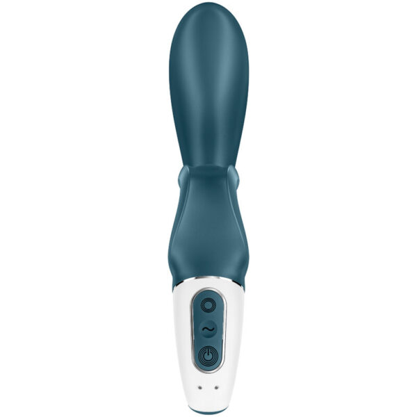 SATISFYER HUG ME RABBIT VIBRATOR APP - BLUE - Image 3