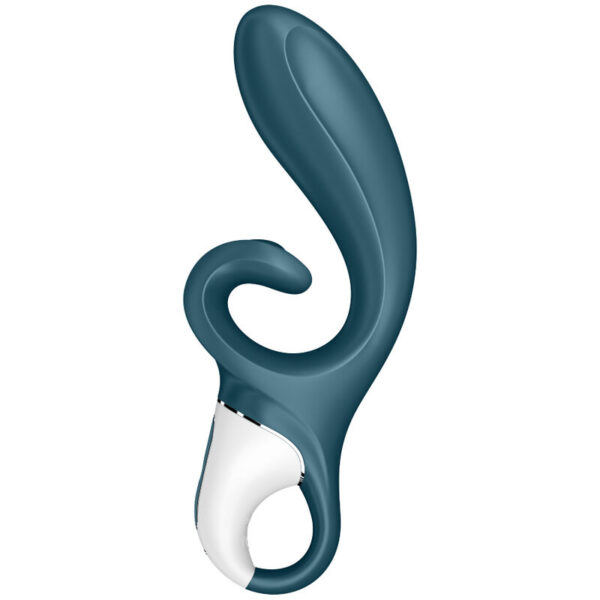 SATISFYER HUG ME RABBIT VIBRATOR APP - BLUE - Image 2