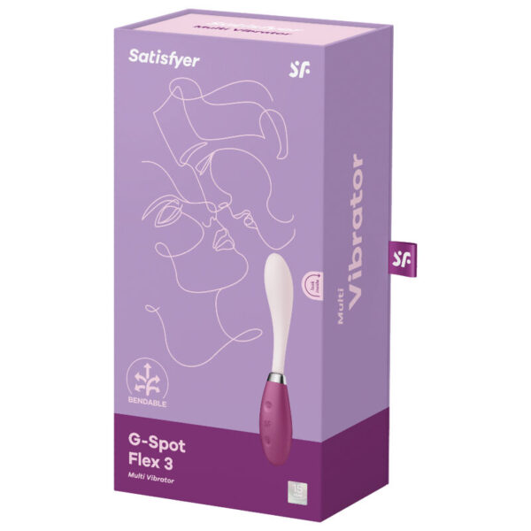 SATISFYER G-SPOT FLEX 3 MULTI VIBRATOR - RED - Image 4