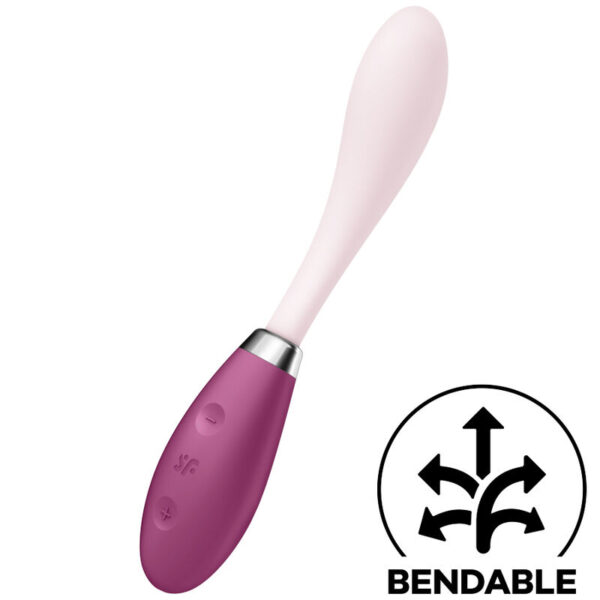 SATISFYER G-SPOT FLEX 3 MULTI VIBRATOR - RED