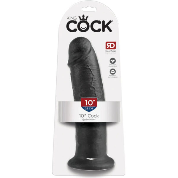 KING COCK 10" COCK BLACK 25 CM - Image 2