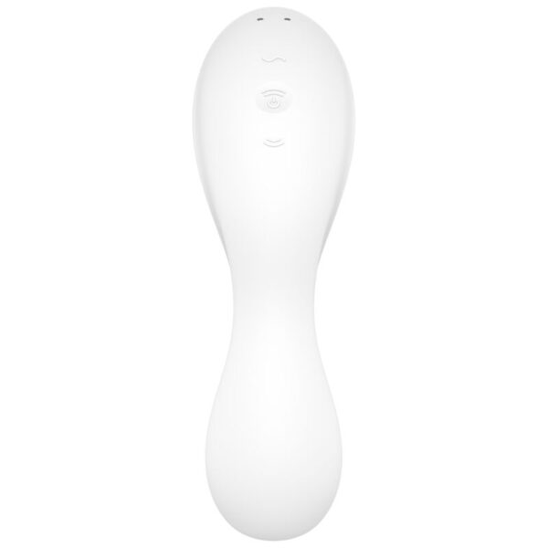 SATISFYER CURVY TRINITY 5 AIR PULSE STIMULATOR & VIBRATOR APP - WHITE - Image 3