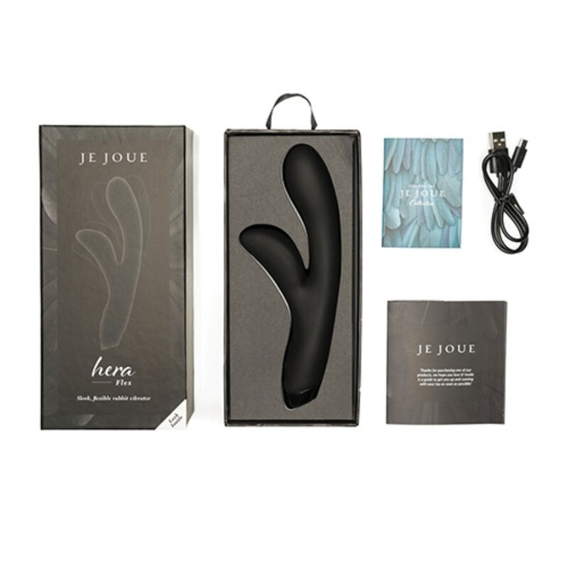 JE JOUE HERA FLEX RABBIT VIBRATOR - BLACK - Image 4