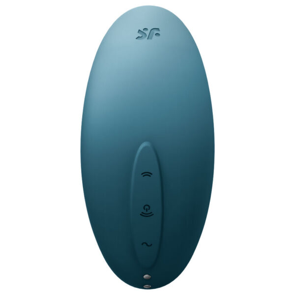 SATISFYER VULVA LOVER 2 AIR PULSE STIMULATOR & VIBRATOR - BLUE - Image 3