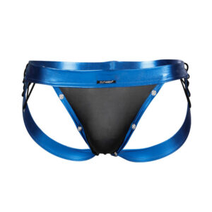 CUT4MEN - JOCKSTRAP DESIRE BLUE LEATHERETTE