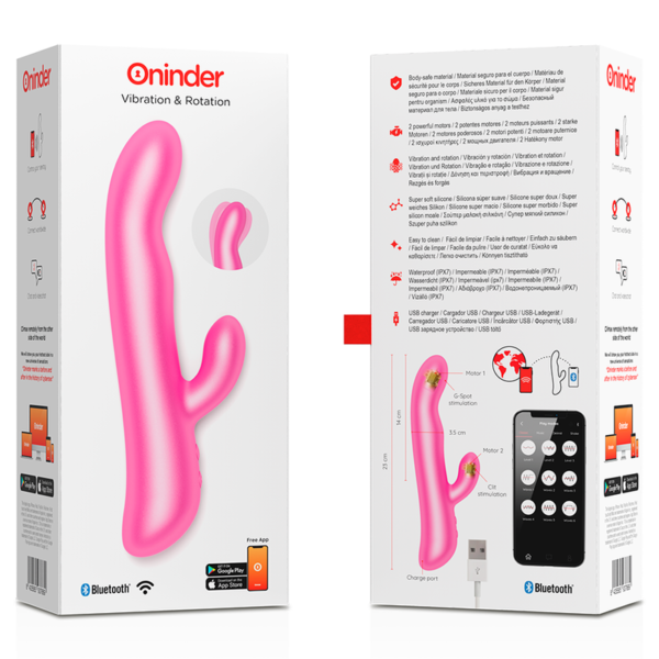 ONINDER VIBRATION & ROTATION PINK - FREE APP - Image 8