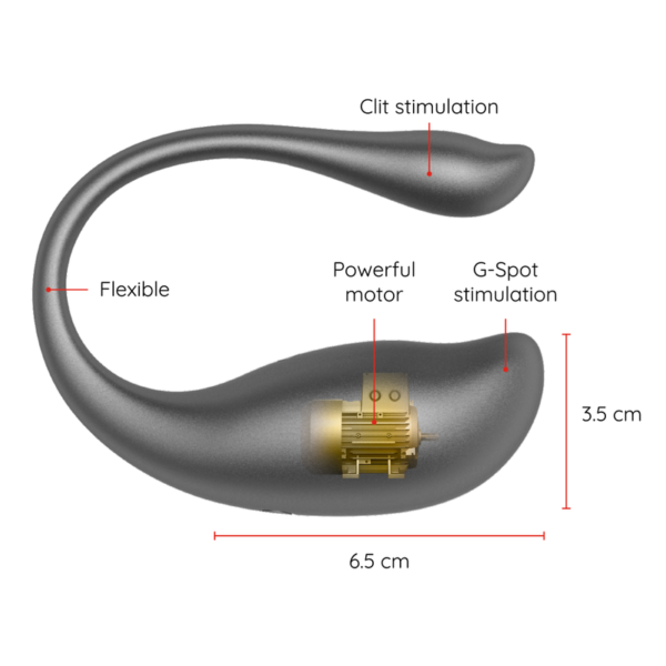 ONINDER VIBRATING EGG BLACK - FREE APP - Image 4
