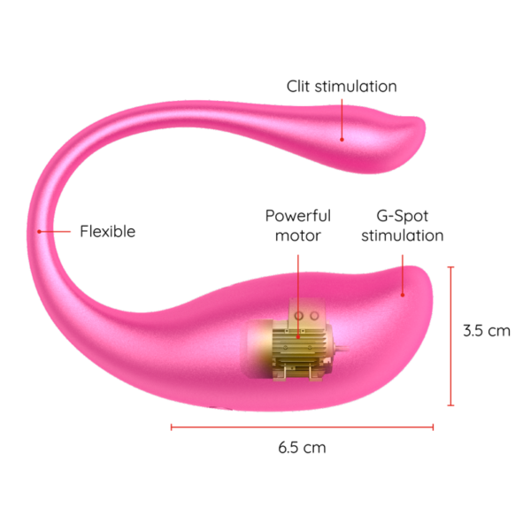 ONINDER VIBRATING EGG PINK - FREE APP - Image 4