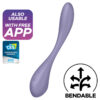 SATISFYER G-SPOT FLEX 5 MULTI VIBRATOR - LILAC