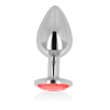 OHMAMA ANAL PLUG METAL RED 8 CM - Image 2