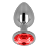 OHMAMA ANAL PLUG METAL RED 8 CM - Image 3