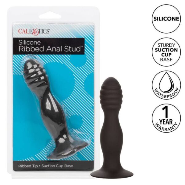 CALIFORNIA EXOTICS RIBBED ANAL STUD - Image 2