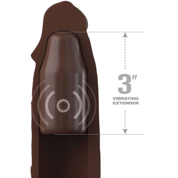PIPEDREAMS SLEEVE 22,86 CM + 7,62 CM PLUG REMOTE BROWN - Image 3