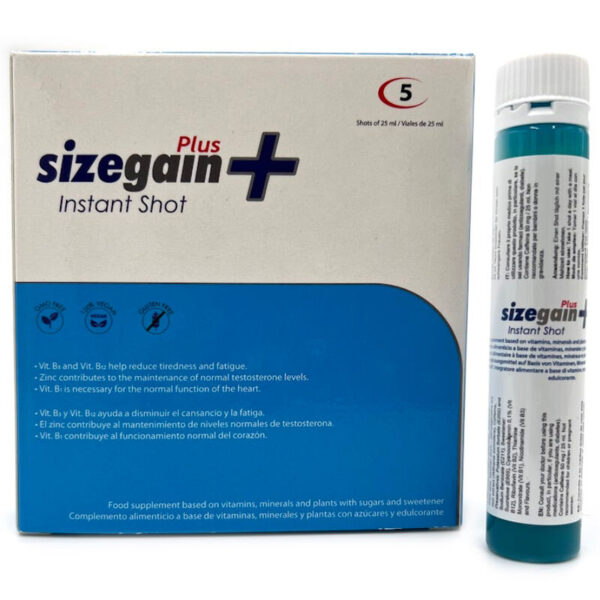 SIZEGAIN PLUS INSTANT SHOT MALE ENERGIZER 5 UNITS - Image 2