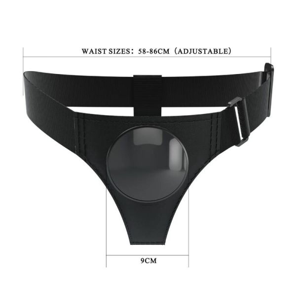 PRETTY LOVE - UNIVERSAL HARNESS BRIEF BLACK - Image 5