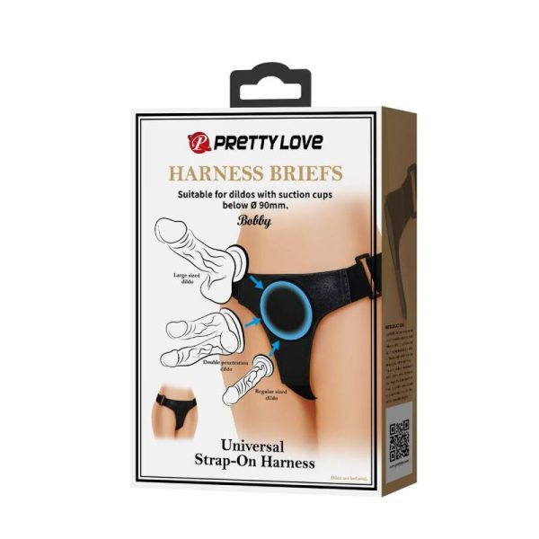 PRETTY LOVE - UNIVERSAL HARNESS BRIEF BLACK - Image 7