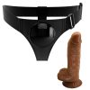 PRETTY LOVE - HARNESS BRIEFS UNIVERSAL HARNESS WITH DILDO MICHEAL 20 CM BLACK - Image 3