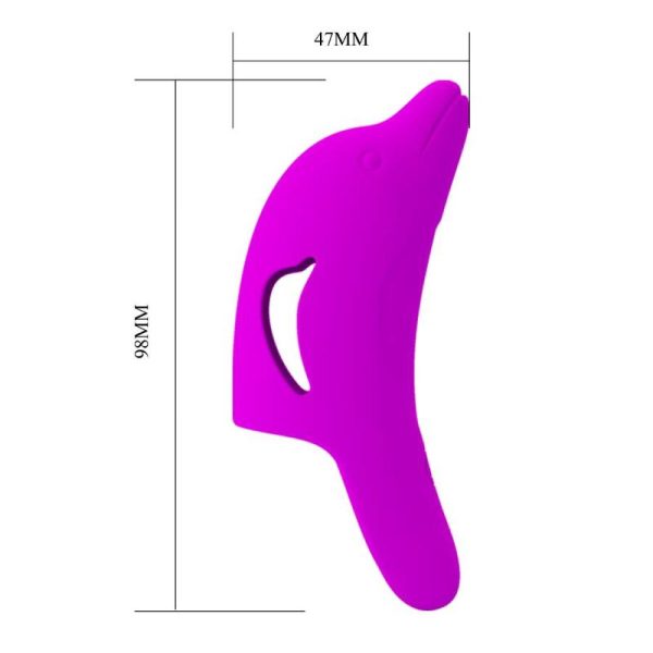 PRETTY LOVE - DELPHINI POWERFUL FINGERING STIMULATOR PURPLE - Image 9