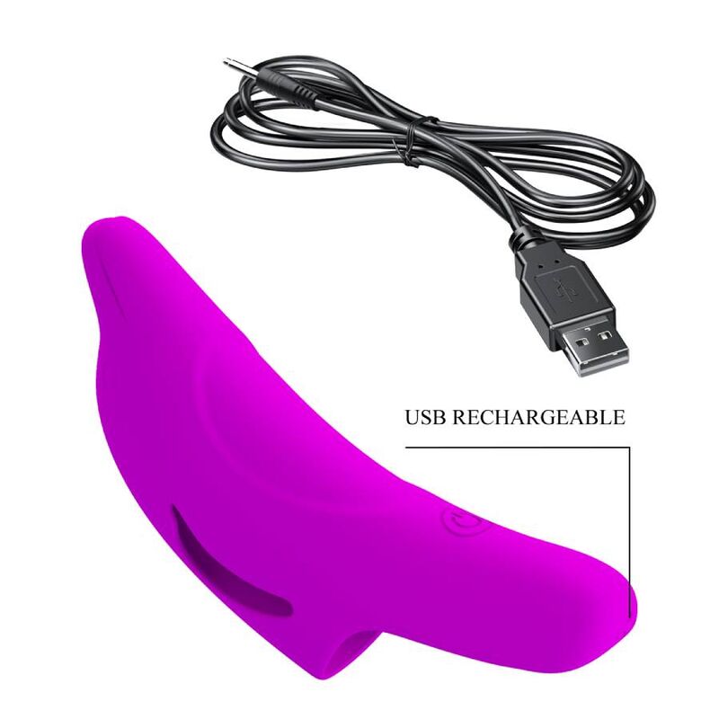 PRETTY LOVE - DELPHINI POWERFUL FINGERING STIMULATOR PURPLE - Image 8