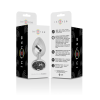 INTENSE - METAL ALUMINUM ANAL PLUG WITH BLACK GLASS SIZE S - Image 7