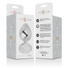 INTENSE - METAL ALUMINUM ANAL PLUG WITH SILVER GLASS SIZE L - Image 5