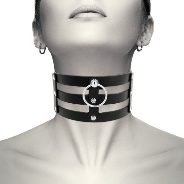 COQUETTE CHIC DESIRE HAND CRAFTED CHOKER VEGAN LEATHER - FETISH - Image 2