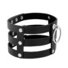 COQUETTE CHIC DESIRE HAND CRAFTED CHOKER VEGAN LEATHER - FETISH - Image 3