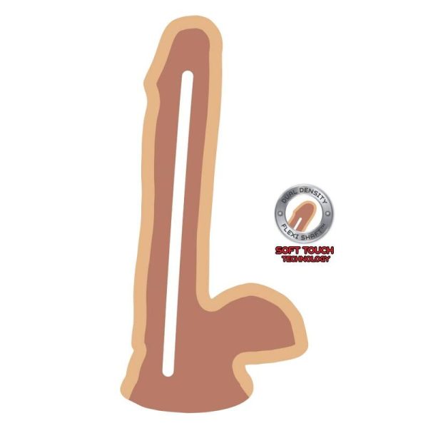 GET REAL - DUAL DENSITY DILDO 17 CM BALLS SKIN - Image 3