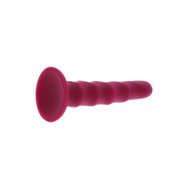 GET REAL - RIBBED DONG 12 CM RED - Image 5