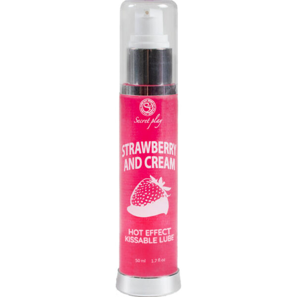 SECRETPLAY LUBRICANT 2-1 HEAT EFFECT STRAWBERRY & CREAM 50ML