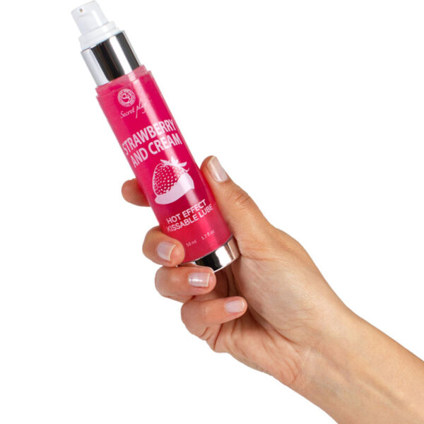 SECRETPLAY LUBRICANT 2-1 HEAT EFFECT STRAWBERRY & CREAM 50ML - Image 3
