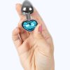 SECRET PLAY - METAL BUTT PLUG BLUE HEART SMALL SIZE 7 CM - Image 3