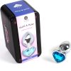 SECRET PLAY - METAL BUTT PLUG BLUE HEART SMALL SIZE 7 CM - Image 2