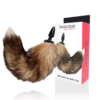 DARKNESS NATURAL TAIL BUTT PLUG SILICONE BLACK 10CM - Image 2