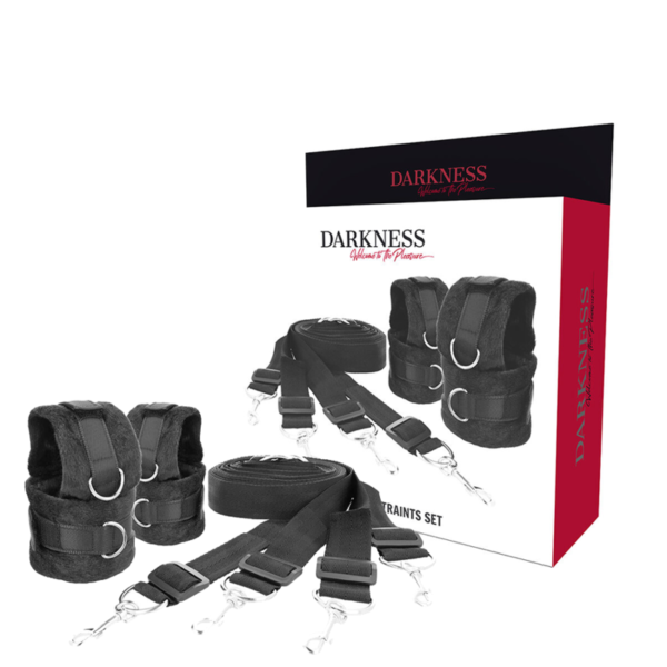 DARKNESS INTERLACE OVER AND UNDER BED RESTRAINT SET - Image 2
