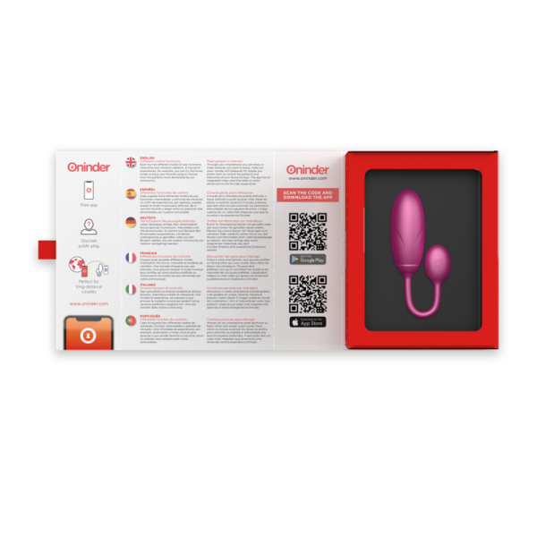 ONINDER - DENVER VIBRATING EGG PINK 7 X 2.7 CM FREE APP - Image 8
