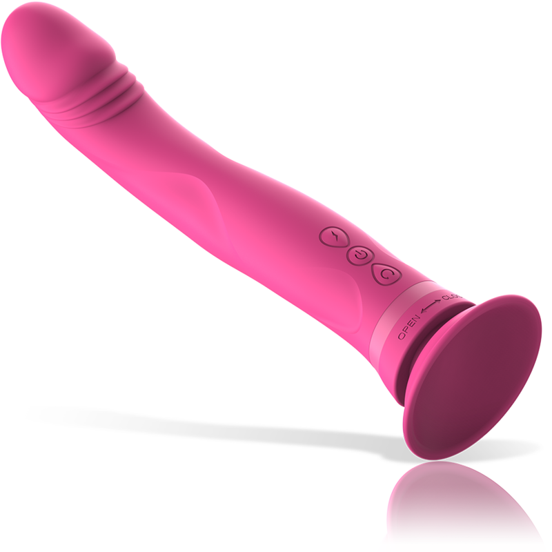 INTENSE' - MICHELANGELO DILDO VIBRATOR SILICONE PINK - Image 6