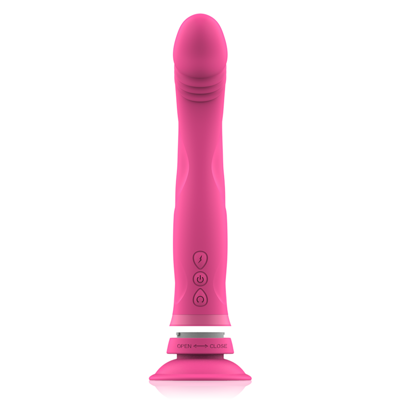 INTENSE' - MICHELANGELO DILDO VIBRATOR SILICONE PINK - Image 4