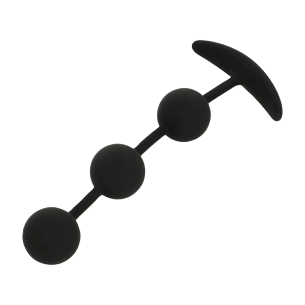 BLACK & SILVER' - HARRY' ANAL BEADS 14 CM - Image 2