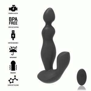 BLACK & SILVER - CORA REMOTE STRAP ON SILICONE REMOTE CONTROL