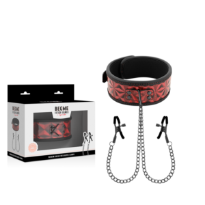 BEGME RED EDITION NECKLACE WITH CHAINS AND NIPPLES