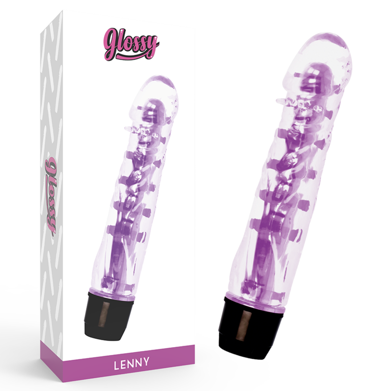 GLOSSY LENNY VIBRATOR PURPLE - Image 2