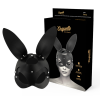 COQUETTE CHIC DESIRE VEGAN LEATHER MASK WITH BUNNY EARS - Image 2
