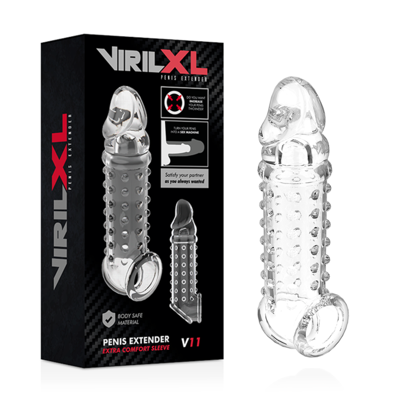 VIRILXL PENIS EXTENDER EXTRA COMFORT SLEEVE V11TRANSPARENT - Image 2
