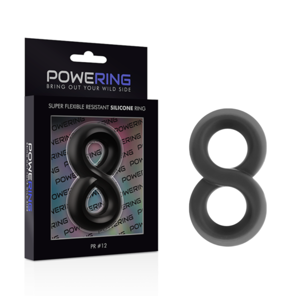 POWERING SUPER FLEXIBLE RESISTANT RING PR12 DOUBLE BLACK - Image 4